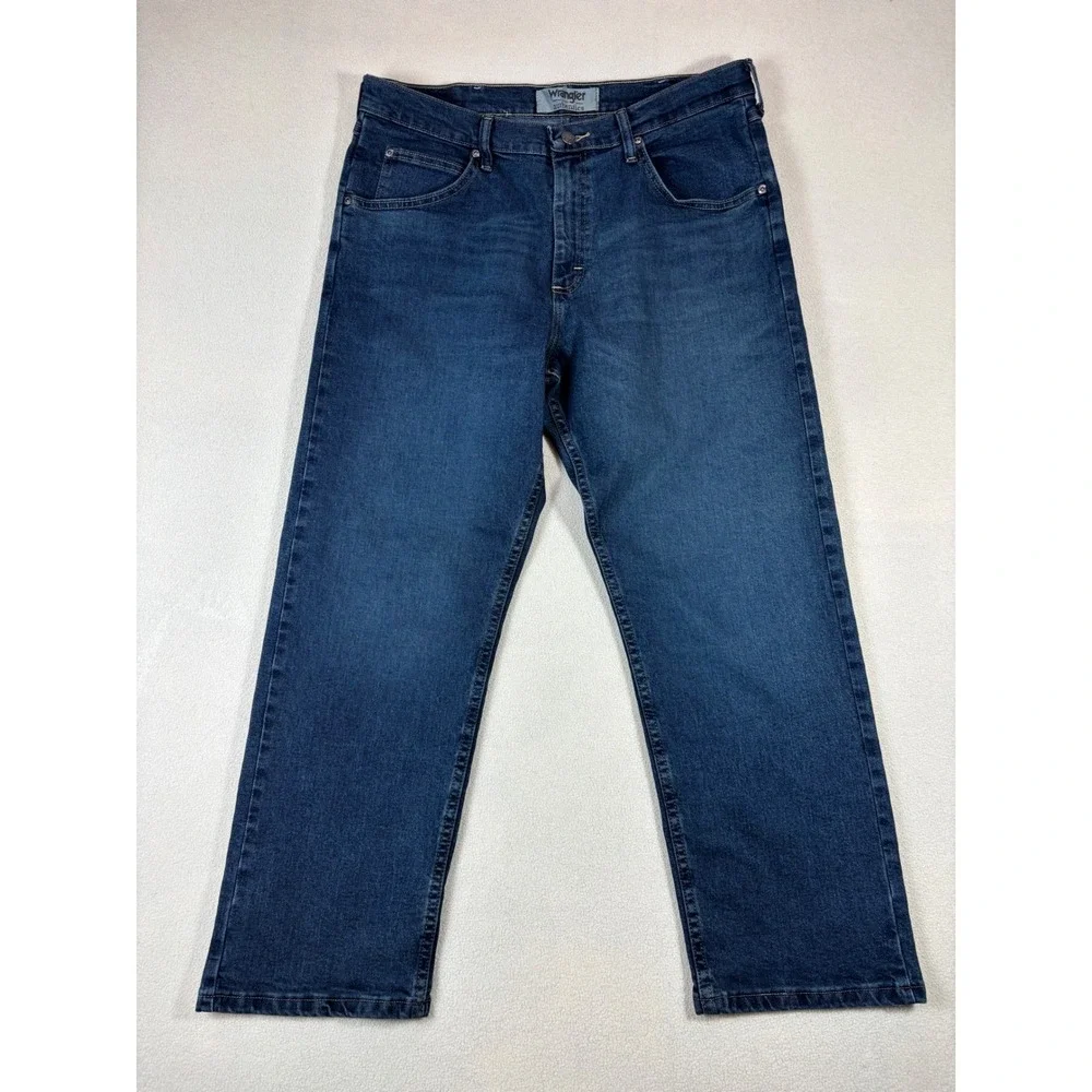 Wrangler‎ Authentics Mens Regular Fit Straight Leg Jeans Blue 32x28 Lot of 2
